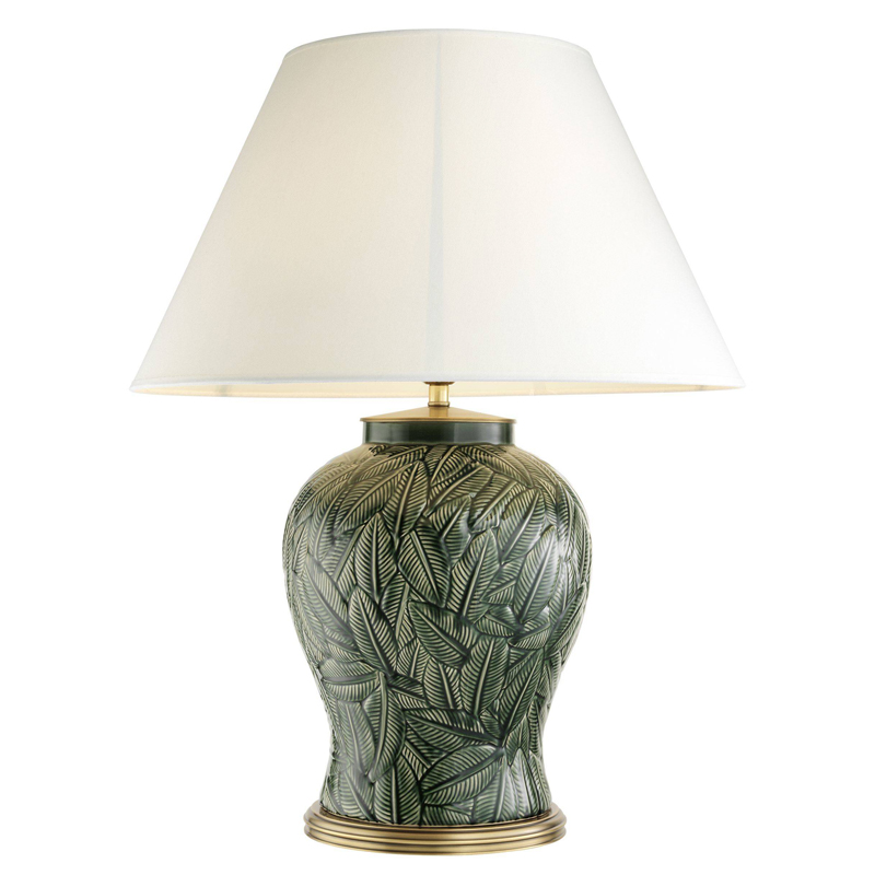 Настольная лампа Eichholtz Table Lamp Cyprus Белый Зеленый Латунь Античная полированная Настольная лампа Eichholtz Table Lamp Cyprus Белый Зеленый Латунь Античная полированная в Грозном | Loft Concept