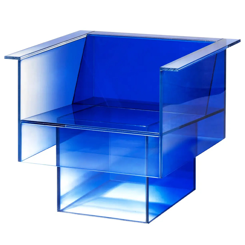 Дизайнерское Кресло Null Blue Glass Clear Armchair by Studio Buzao Прозрачный Синий Сапфирово-синий Дизайнерское Кресло Null Blue Glass Clear Armchair by Studio Buzao Прозрачный Синий Сапфирово-синий в Грозном | Loft Concept