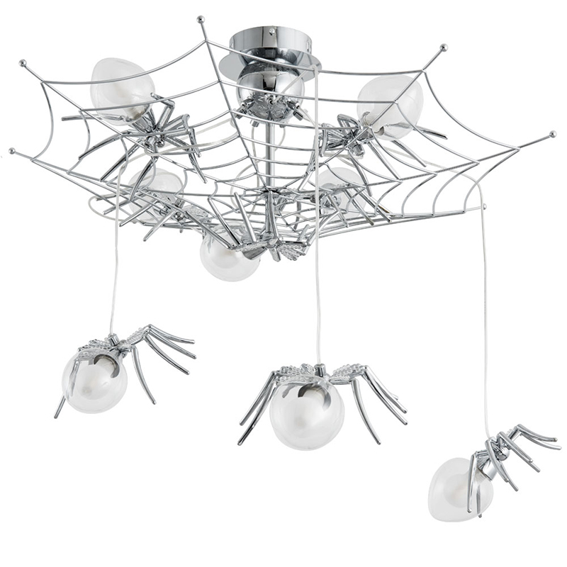 Потолочный светильник Паук Spiders lamp 8 Серебряный Потолочный светильник Паук Spiders lamp 8 Серебряный в Грозном | Loft Concept