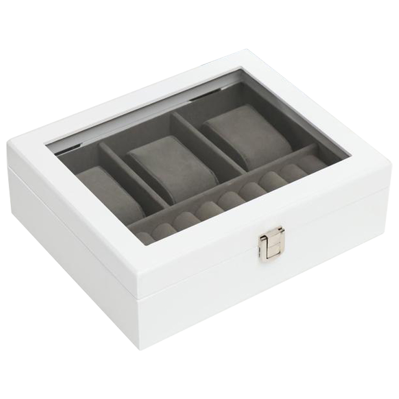 Шкатулка для часов Arianwen Watch Box Белый Серый Шкатулка для часов Arianwen Watch Box Белый Серый в Грозном | Loft Concept