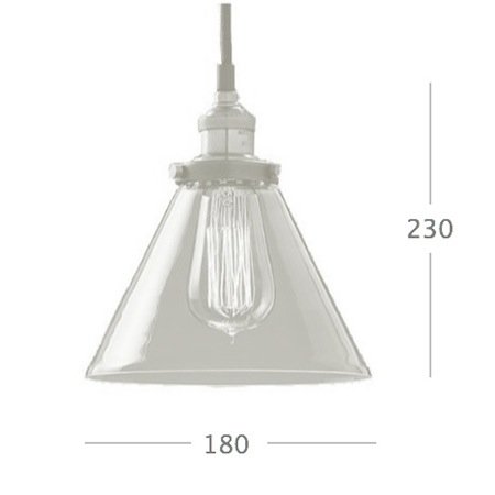 Подвесной светильник Loft Clear Glass Wide Cloche Подвесной светильник Loft Clear Glass Wide Cloche в Грозном