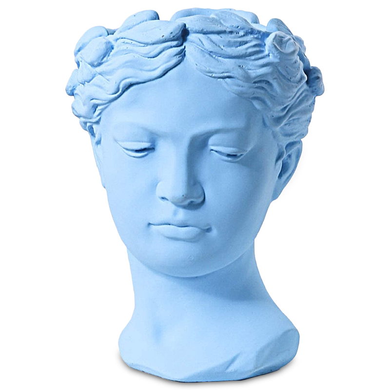 Ваза Female Bust Pastel Blue Голубой пастельный Ваза Female Bust Pastel Blue Голубой пастельный в Грозном | Loft Concept