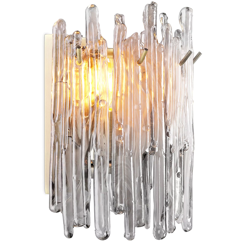 Бра Eichholtz Wall Lamp Saint Roch Single Латунь Прозрачное Стекло Серый Бра Eichholtz Wall Lamp Saint Roch Single Латунь Прозрачное Стекло Серый в Грозном | Loft Concept