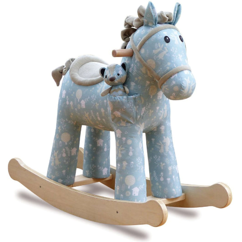 Лошадка-качалка голубая Oscar Pony Голубой Лошадка-качалка голубая Oscar Pony Голубой в Грозном | Loft Concept
