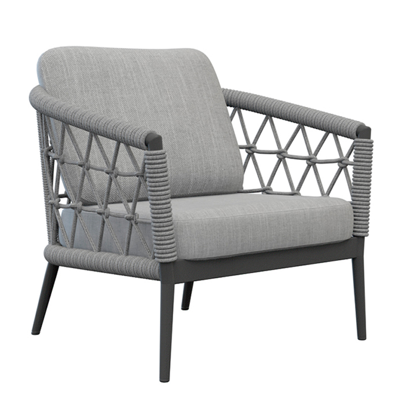 Кресло Niels Outdoor Chair Серый Черный Кресло Niels Outdoor Chair Серый Черный в Грозном | Loft Concept