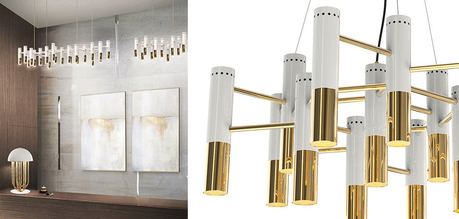 Люстра IKE Delightfull Gold & White Люстра IKE Delightfull Gold & White - Loft-Concept в Грозном