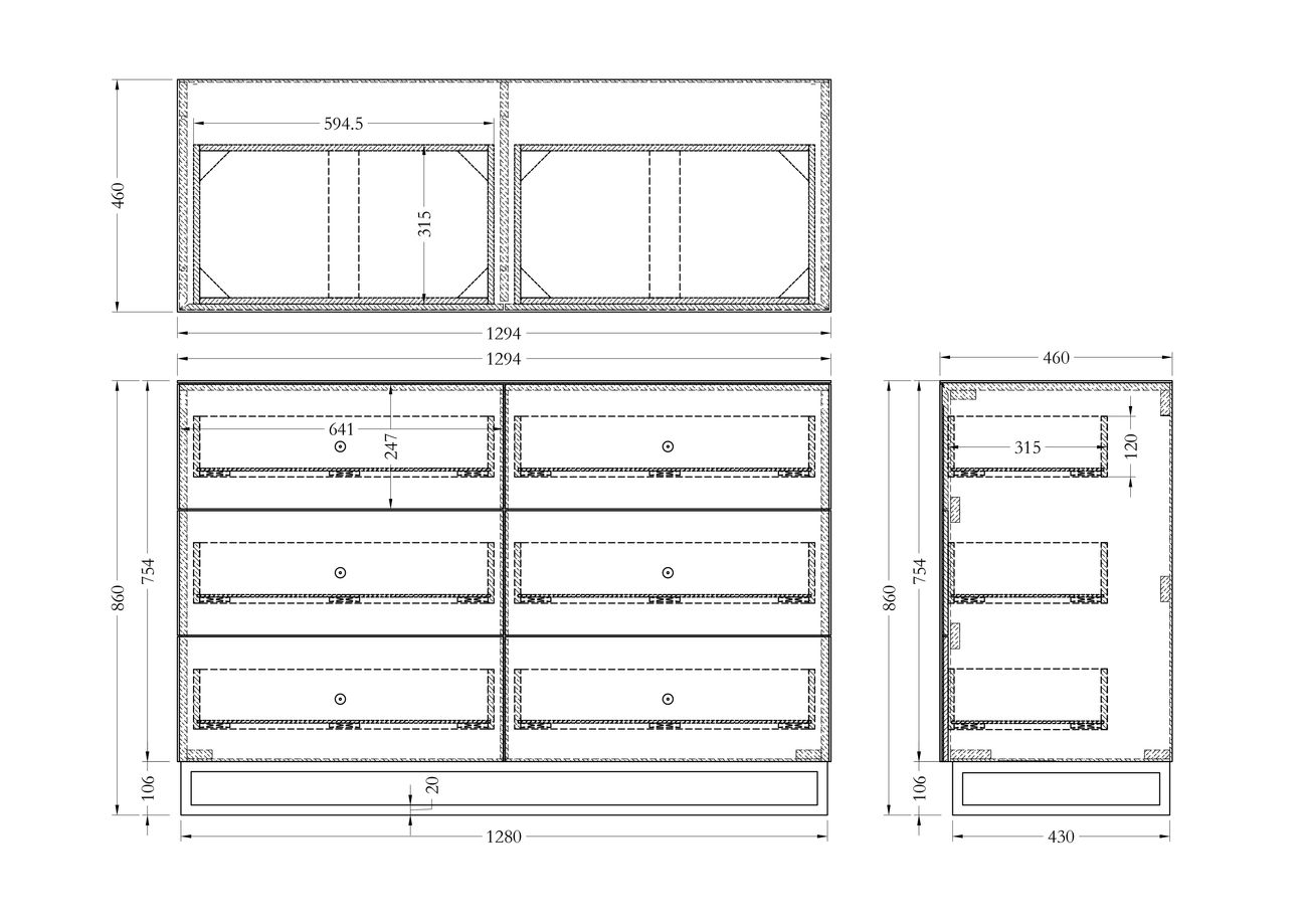 Комод дизайнерский Mirrored Комод дизайнерский Mirrored в Грозном
