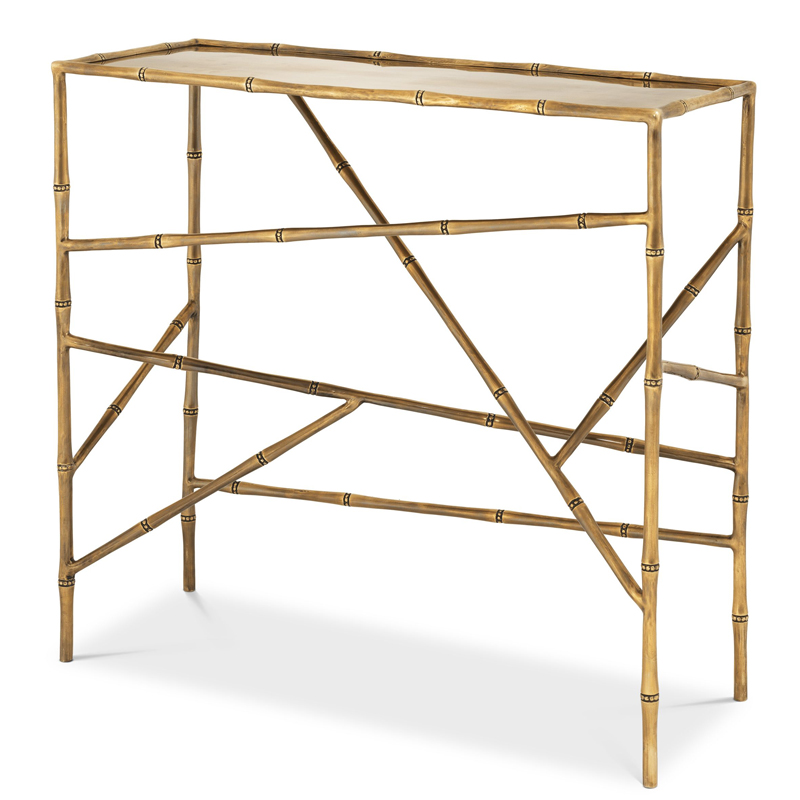 Консоль Eichholtz Console Table Wailea Винтажная латунь Консоль Eichholtz Console Table Wailea Винтажная латунь в Грозном | Loft Concept