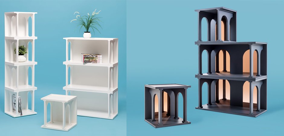 Полка Seletti Renaissance Double Anthracite Полка Seletti Renaissance Double Anthracite - Loft-Concept в Грозном
