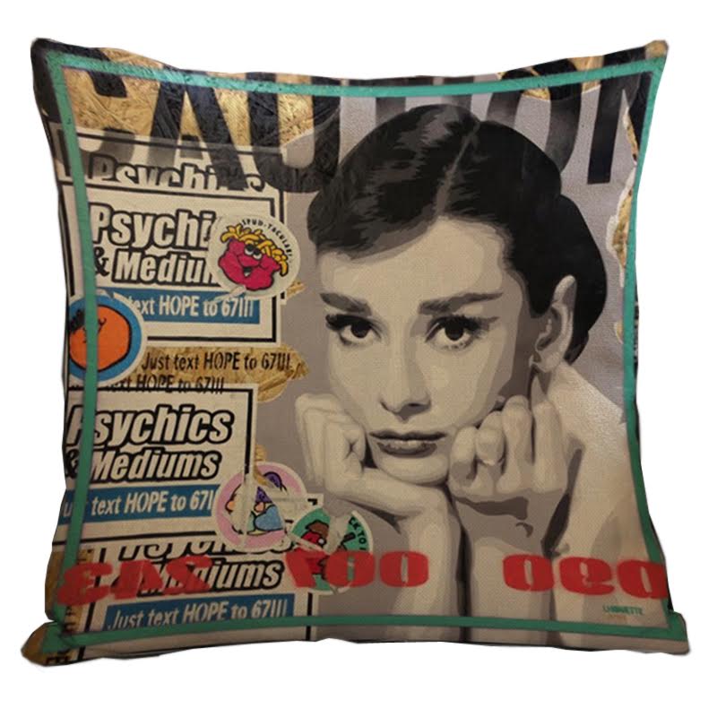 Декоративная подушка Audrey Hepburn #5 Мульти Декоративная подушка Audrey Hepburn #5 Мульти в Грозном | Loft Concept