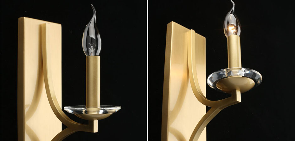 Бра Ancient Sophistication Brass с Хрустальным декором Бра Ancient Sophistication Brass с Хрустальным декором - Loft-Concept в Грозном