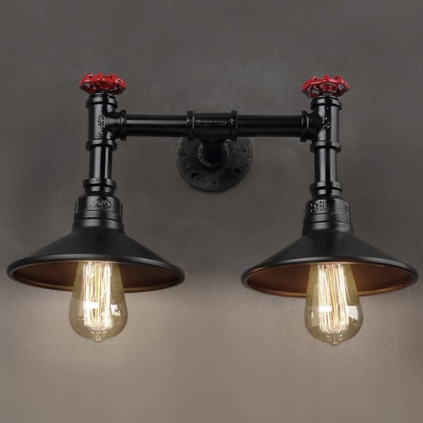 Бра Pipeline Valve Red and black  в Грозном | Loft Concept 