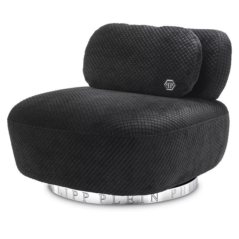 Кресло Philipp Plein Chair Signature Черный Хром Кресло Philipp Plein Chair Signature Черный Хром в Грозном | Loft Concept