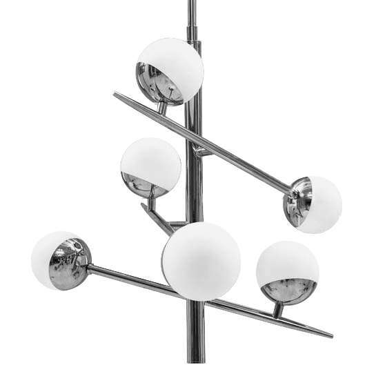 Подвесной светильник Ponte Chandelier Chromium Белый Хром Подвесной светильник Ponte Chandelier Chromium Белый Хром в Грозном | Loft Concept
