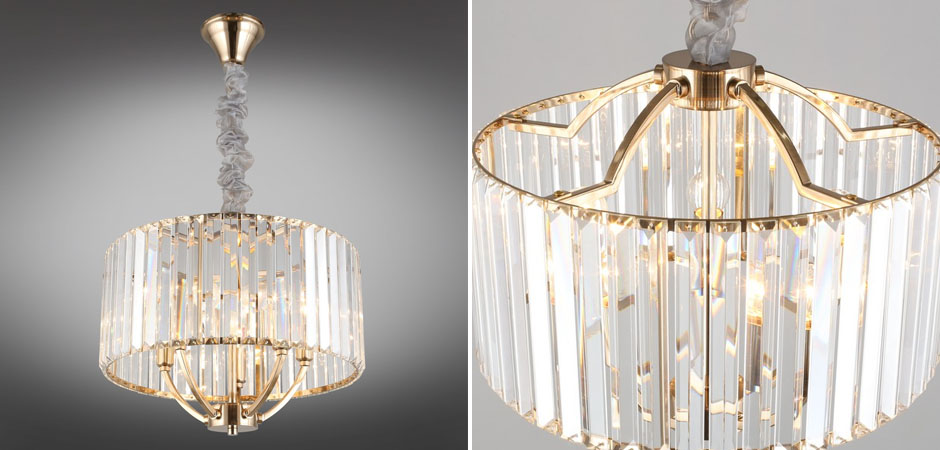 Хрустальная Люстра Glass Strips Gold Хрустальная Люстра Glass Strips Gold - Loft-Concept в Грозном