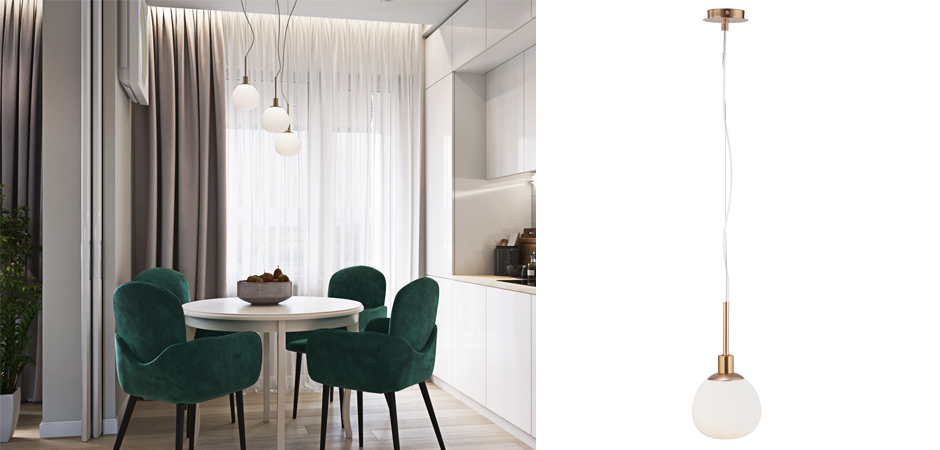 Подвесной светильник Tiepolo Ball Pendant Gold Подвесной светильник Tiepolo Ball Pendant Gold - Loft-Concept в Грозном
