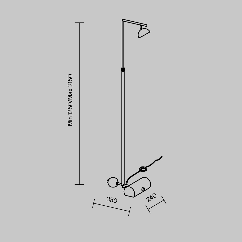 Напольный светильник Pikant 3000К 13Вт в Грозном