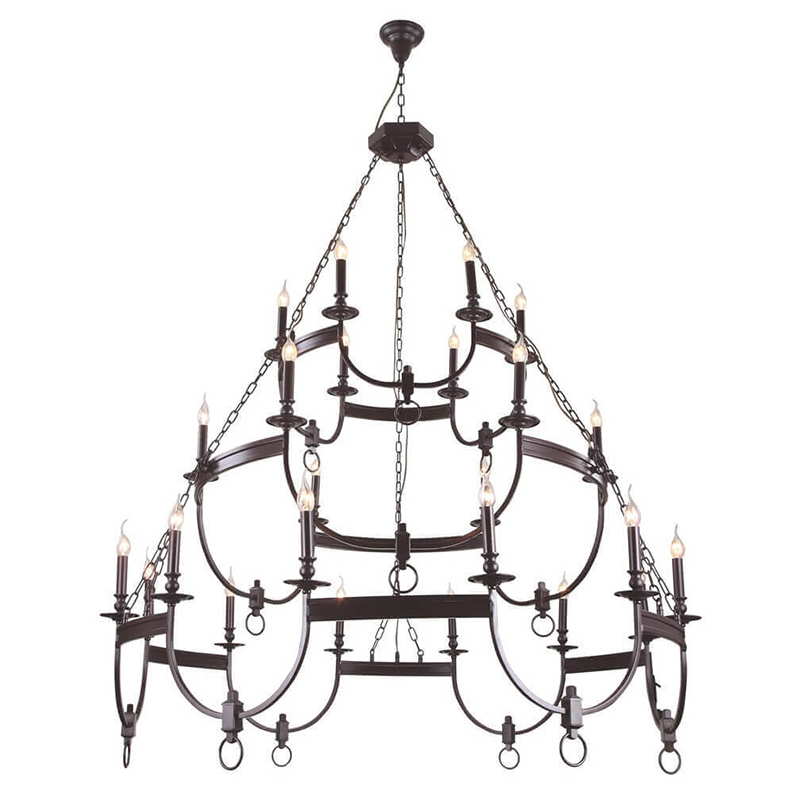 Люстра Claudette Chandelier 24 Коричневый Люстра Claudette Chandelier 24 Коричневый в Грозном | Loft Concept