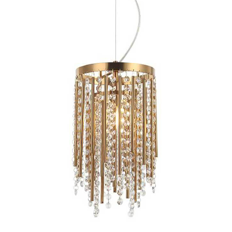 Подвесной светильник Crystal Wind Chimes Bronze Hanging Lamp Бронза Прозрачный Подвесной светильник Crystal Wind Chimes Bronze Hanging Lamp Бронза Прозрачный в Грозном | Loft Concept