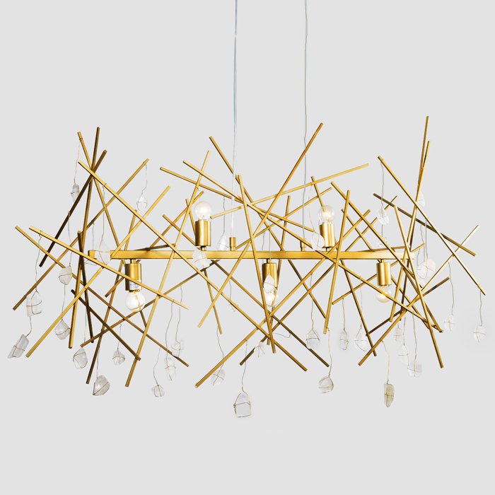 Люстра Locust Thorn and Stone CHANDELIER Бронза Прозрачное Стекло Люстра Locust Thorn and Stone CHANDELIER Бронза Прозрачное Стекло в Грозном | Loft Concept