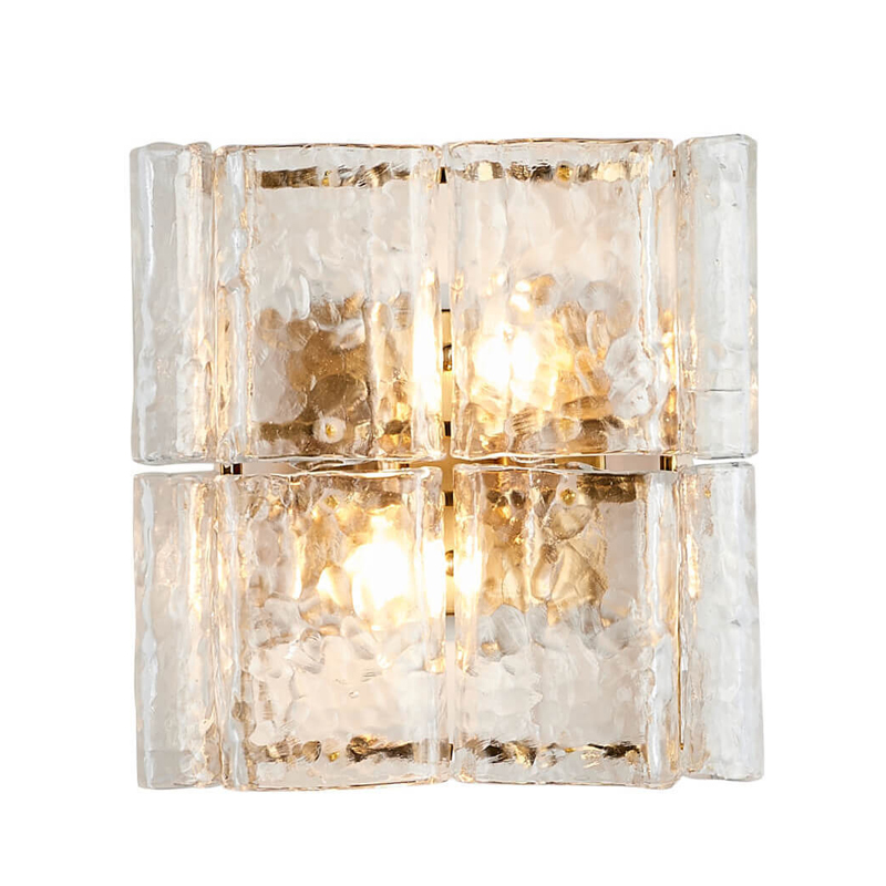 Бра Textured Glass Chandelier bronze Бронза Прозрачное Стекло Бра Textured Glass Chandelier bronze Бронза Прозрачное Стекло в Грозном | Loft Concept