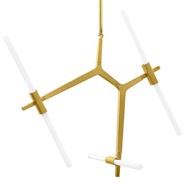 Люстра Агнес Chandelier Gold 6 Золотой Белый Люстра Агнес Chandelier Gold 6 Золотой Белый в Грозном | Loft Concept