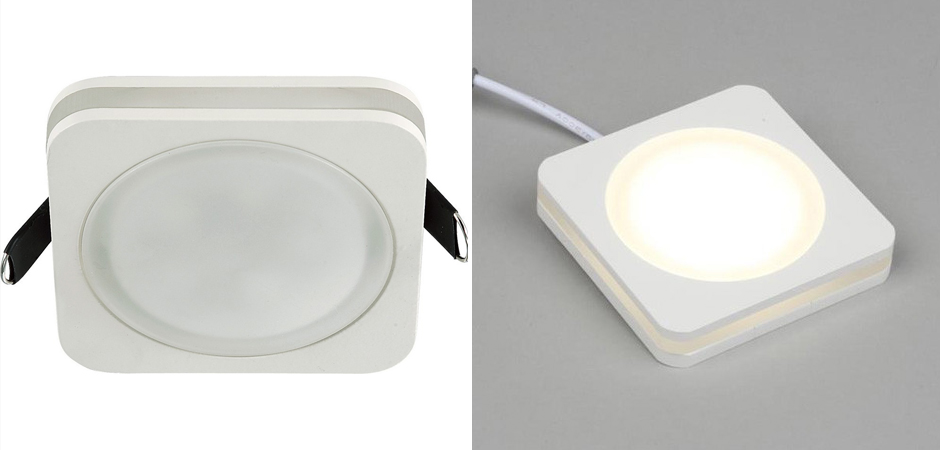 Белый квадратный спот Embedded Light Белый квадратный спот Embedded Light - Loft-Concept в Грозном