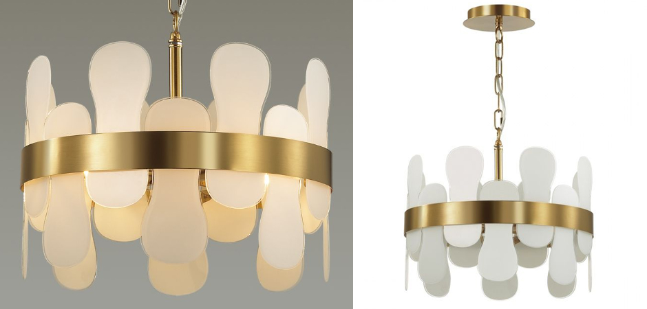 Люстра Eve Chandelier фигурное стекло диаметр 40 см Люстра Eve Chandelier фигурное стекло диаметр 40 см - Loft-Concept в Грозном