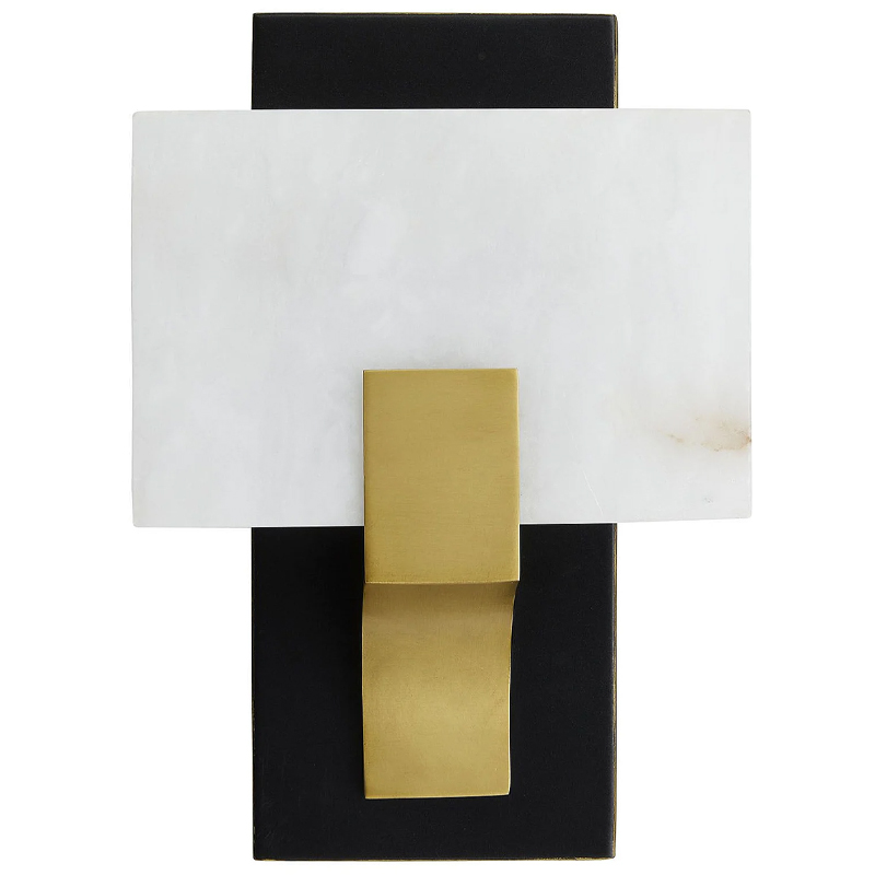 Бра LUNA SCONCE Латунь Белый Черный Бра LUNA SCONCE Латунь Белый Черный в Грозном | Loft Concept