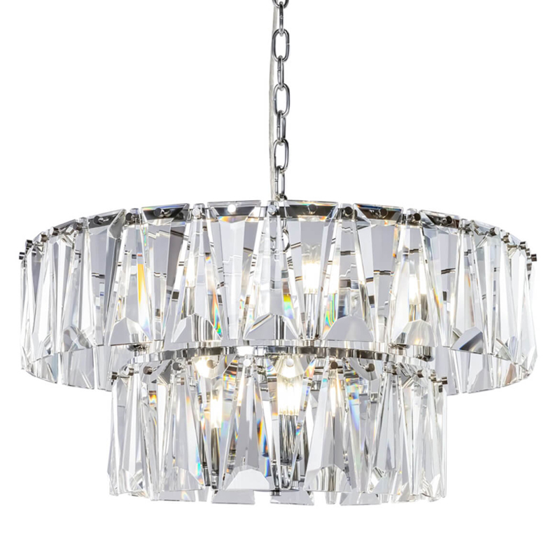 Люстра Ruby Crystal Chandelier Chrome 68 Хром Прозрачный Люстра Ruby Crystal Chandelier Chrome 68 Хром Прозрачный в Грозном | Loft Concept