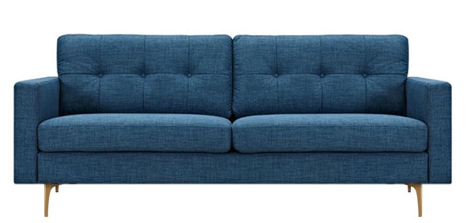 Диван Stone Blue Greta Sofa Диван синий лен Диван Stone Blue Greta Sofa Диван синий лен - Loft-Concept в Грозном