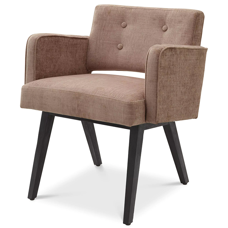 Стул Eichholtz Dining Chair Locarno Песочный Черный Стул Eichholtz Dining Chair Locarno Песочный Черный в Грозном | Loft Concept