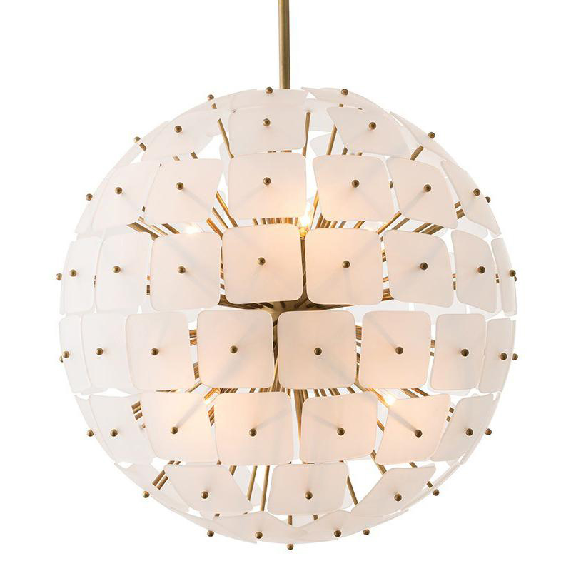 Люстра Sputnik Square Matt Chandelier Золотой Люстра Sputnik Square Matt Chandelier Золотой в Грозном | Loft Concept