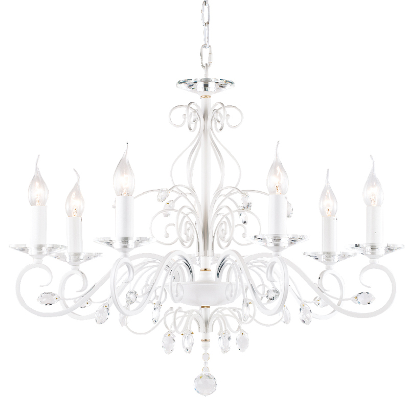 Люстра Magali Chandelier 72 Белый Прозрачный Люстра Magali Chandelier 72 Белый Прозрачный в Грозном | Loft Concept