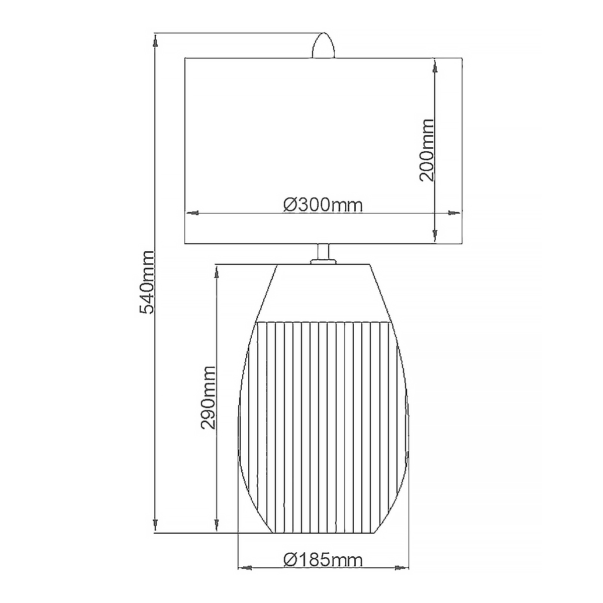 Настольная лампа с белым цилиндрическим абажуром и серебристым овальным основанием Quintiesse в Грозном