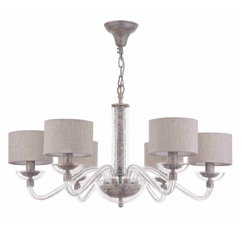 Люстра Sabella Light Chandelier 6 lamp Серый Люстра Sabella Light Chandelier 6 lamp Серый в Грозном | Loft Concept