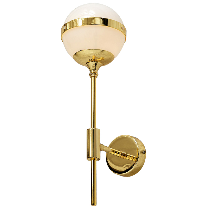 Бра Peggy Futura Gold Wall Lamp Золотой Белый Бра Peggy Futura Gold Wall Lamp Золотой Белый в Грозном | Loft Concept