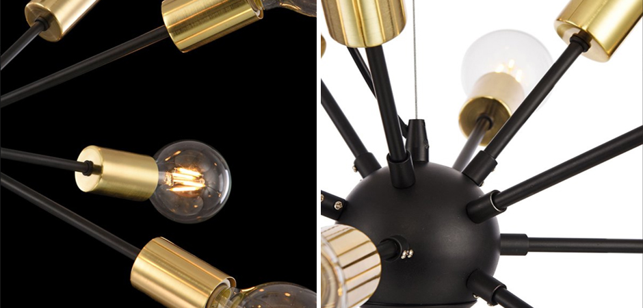 Люстра Sputnik 12 Black and Gold Люстра Sputnik 12 Black and Gold - Loft-Concept в Грозном