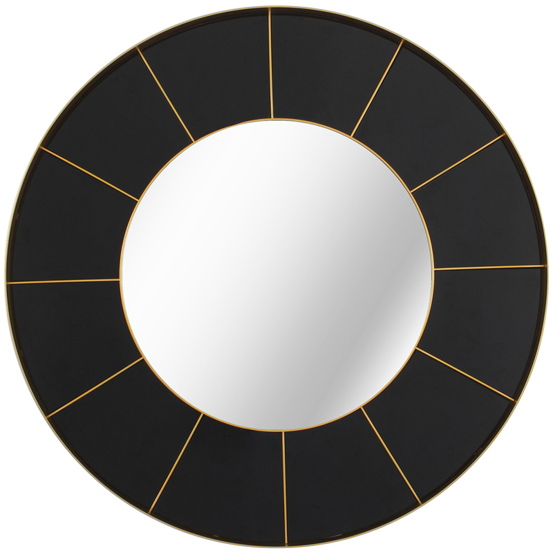 Зеркало Sectors Circle Mirror black Зеркало Sectors Circle Mirror black в Грозном | Loft Concept