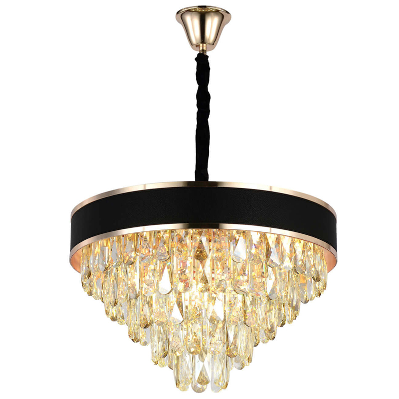 Люстра Holi Cascade Elegant With Golden Line light Каскад D 52 Черный Люстра Holi Cascade Elegant With Golden Line light Каскад D 52 Черный в Грозном | Loft Concept