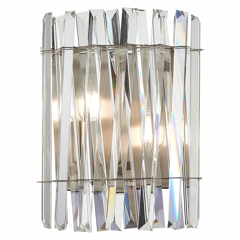 Бра Kaeden Glass Wall Lamp Прозрачный Никель Бра Kaeden Glass Wall Lamp Прозрачный Никель в Грозном | Loft Concept