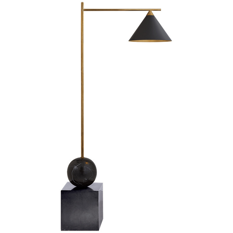 Торшер CLEO FLOOR LAMP Black Черный Латунь Торшер CLEO FLOOR LAMP Black Черный Латунь в Грозном | Loft Concept