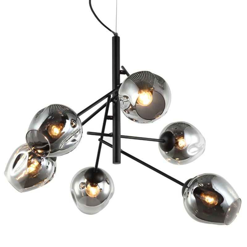 Люстра Branching Bubble Chandelier Vertical Gray Черный Серый (Gray) Люстра Branching Bubble Chandelier Vertical Gray Черный Серый (Gray) в Грозном | Loft Concept