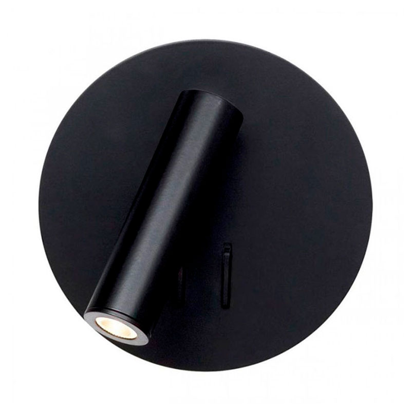 Бра Chelsom WALL LED DOCK Black Round Черный Бра Chelsom WALL LED DOCK Black Round Черный в Грозном | Loft Concept