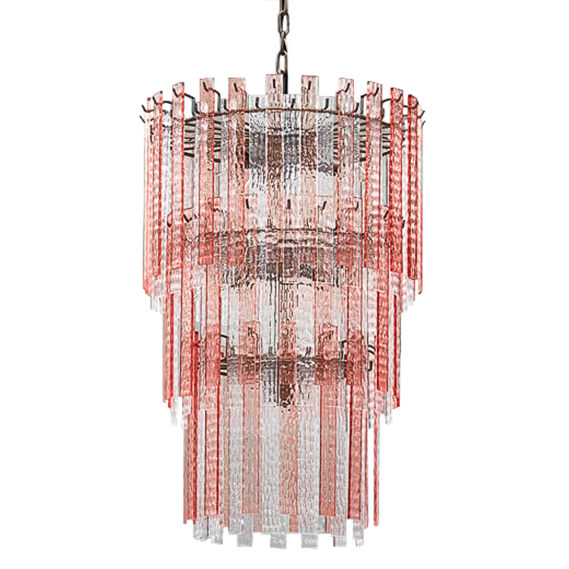 Люстра Victoire Chandeliers Хром Прозрачный Малиновый (Crimson) Люстра Victoire Chandeliers Хром Прозрачный Малиновый (Crimson) в Грозном | Loft Concept