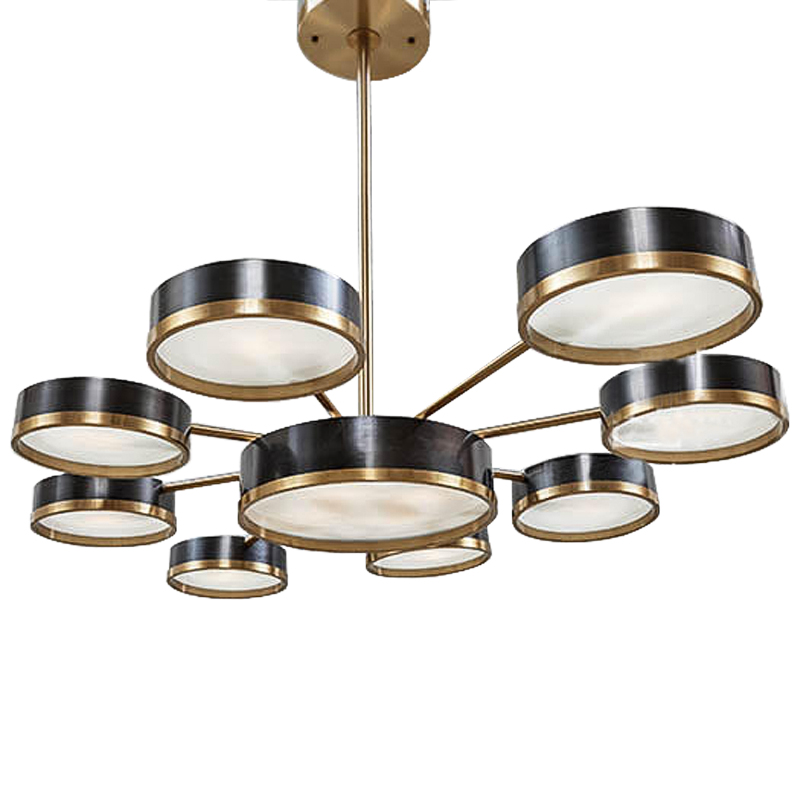 Люстра Ethelind Chandeliers Черный Латунь Белый Люстра Ethelind Chandeliers Черный Латунь Белый в Грозном | Loft Concept