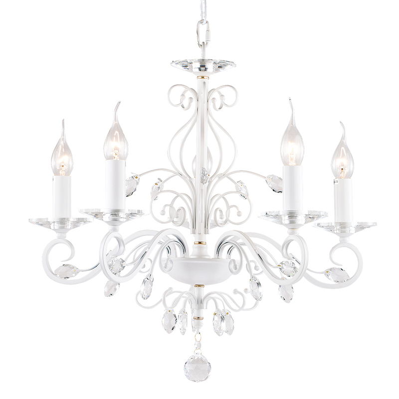 Люстра Magali Chandelier 57 Белый Прозрачный Люстра Magali Chandelier 57 Белый Прозрачный в Грозном | Loft Concept