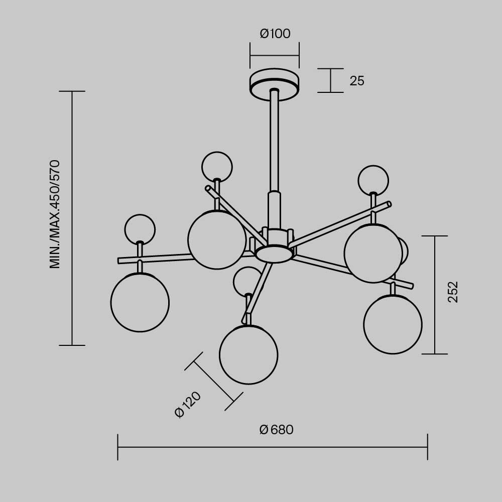 Люстра подвесная Museo G9 в Грозном