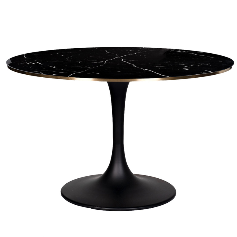 Стол Tulip black Marble 120 Золотой Черный Стол Tulip black Marble 120 Золотой Черный в Грозном | Loft Concept