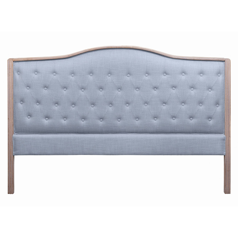 Изголовье кровати серое с мягкой обивкой из рогожки Agatha Headboard Серый Коричневый Изголовье кровати серое с мягкой обивкой из рогожки Agatha Headboard Серый Коричневый в Грозном | Loft Concept